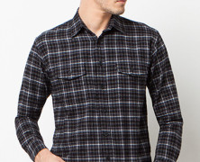 Cortland Black Plaid