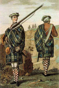 Highland Soldier wearing kilt