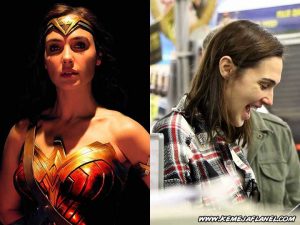 Wonder Woman - Gal Gadot memakai Kemeja Flanel